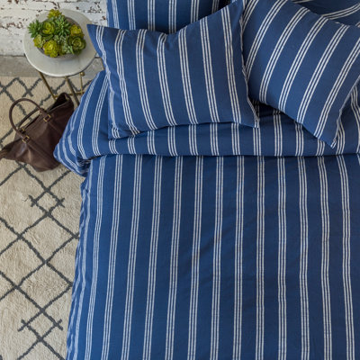 Perry Cotton Striped Duvet Cover