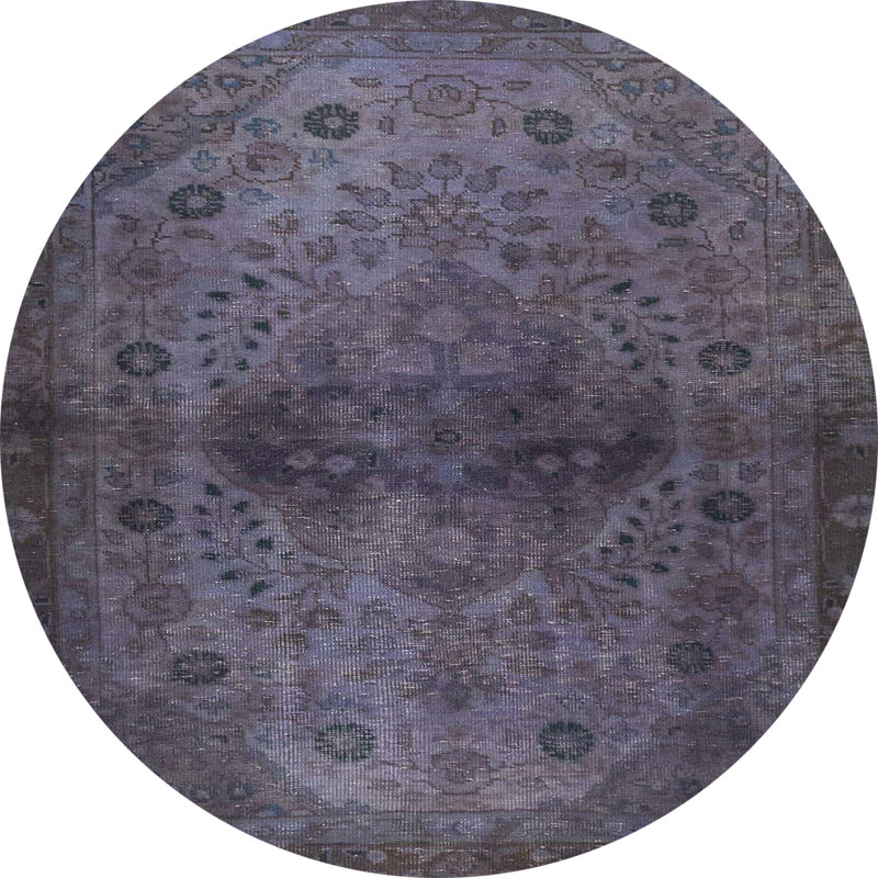 Abstract Indoor Rug, Round 8'