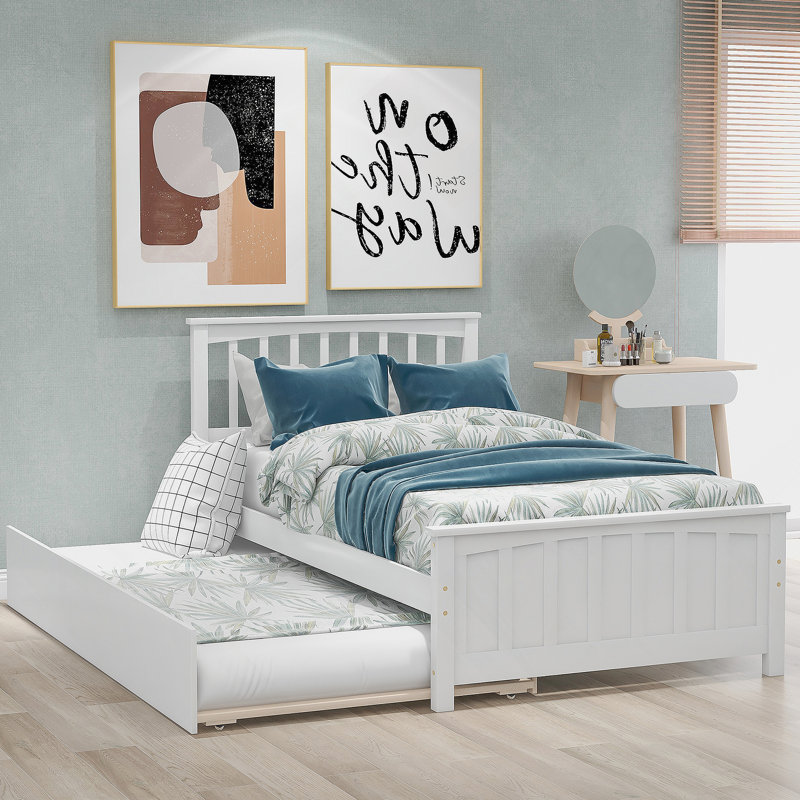 Platform Bed With Trundle