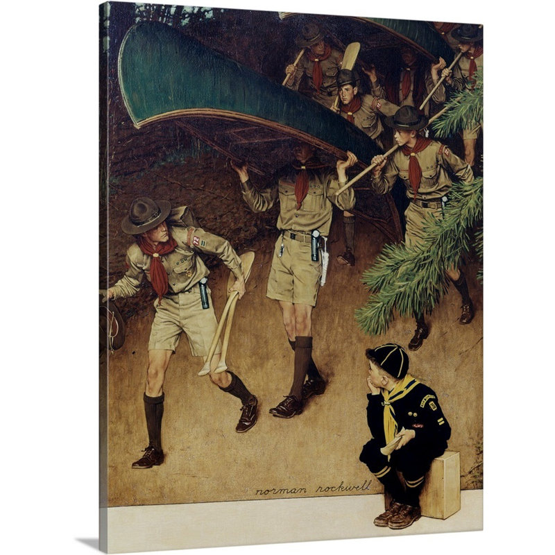 Hommes sur toile, art mural, H 24 po x l 18 po x P 1,25 po, Toile tendue