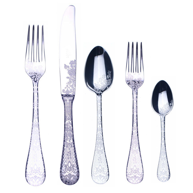 Couvert individuel 5 pièces CASABLANCA, Argent