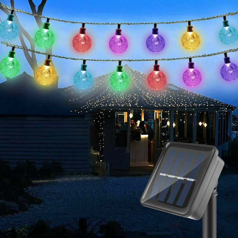 Strother Outdoor 50 - Bulb 27.7'' Solar Powered LED Fairy String Light