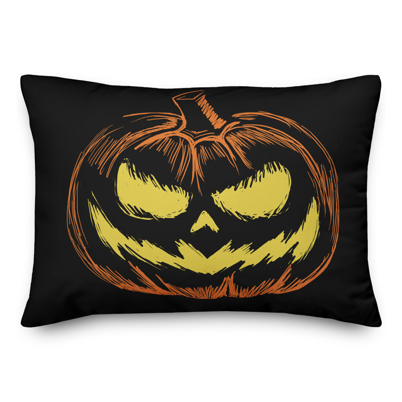  Coussin lombaire Spooky Jack-O-Lantern