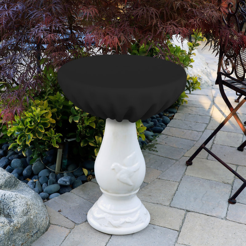 Housse de protection haute densité pour bain d'oiseaux imperméable, housse de protection pour oiseaux de jardin avec cordon de serrage
