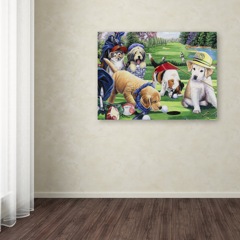 « golfing décoratif », impression sur toile tendue, H 14 po x l 19 po x P 2 po