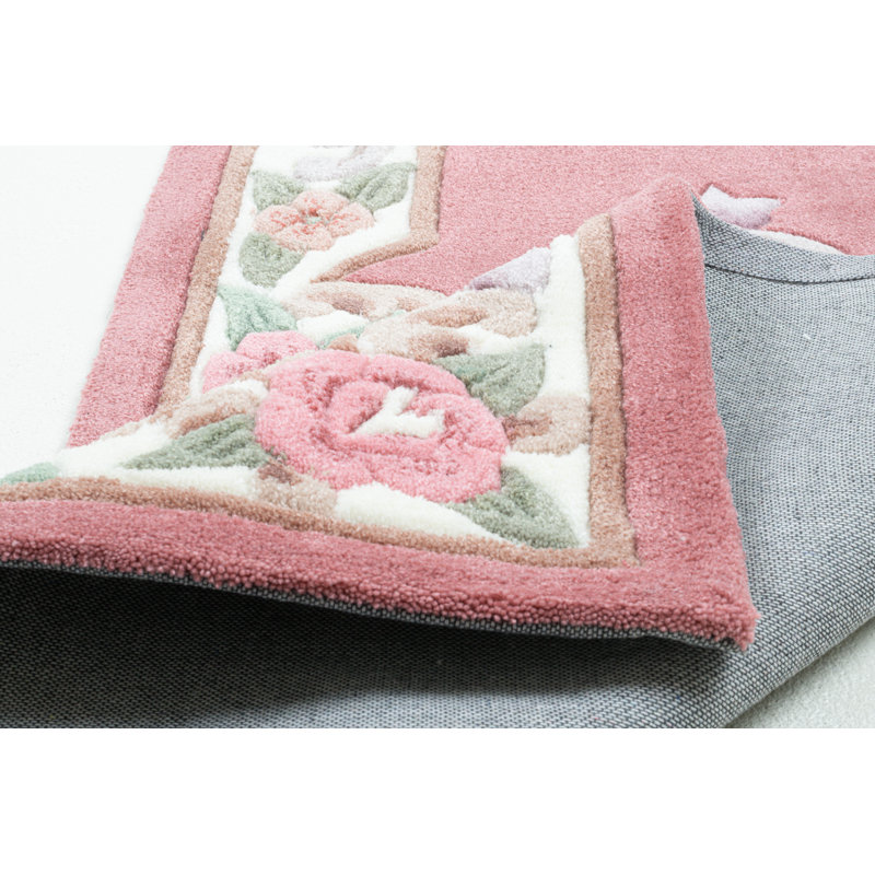 Handmade Costilla Rug In Pink