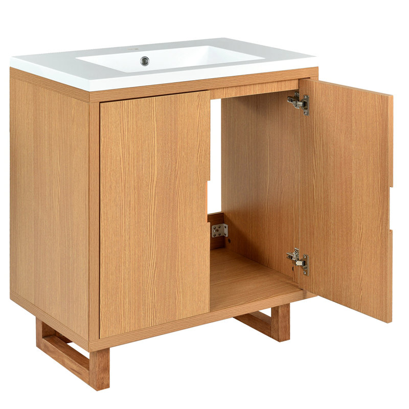 Ensemble de meuble-lavabo simple 18,1 po avec plateau en résine Centrell