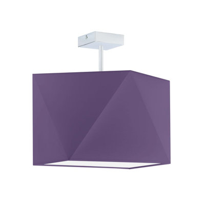 Demarian Fabric Semi Flush Mount