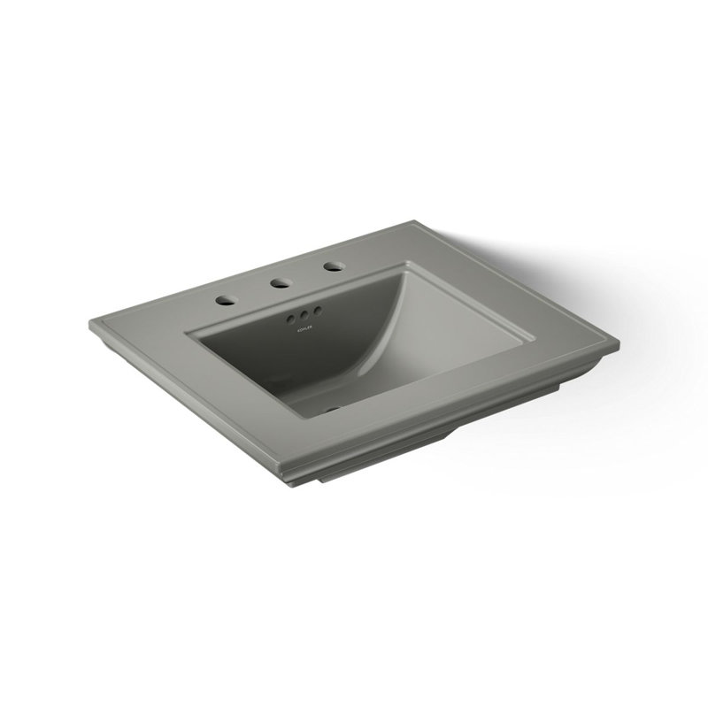 Memoirs Stately 24" Console Bathroom Sink with Overflow, Thunder Gray, 8'' Centers