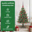 Artificial Pre-lit Christmas Tree with Ball Set-1130164440-1130164436