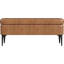 Banc de rangement rembourré avec pieds en métal Home Decor | Banc avec rangement pour le salon et le vestibule