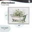 Baignoire Boho avec marguerites, giclée encadrée, design par lettré et doublé-1717144132-1717144133