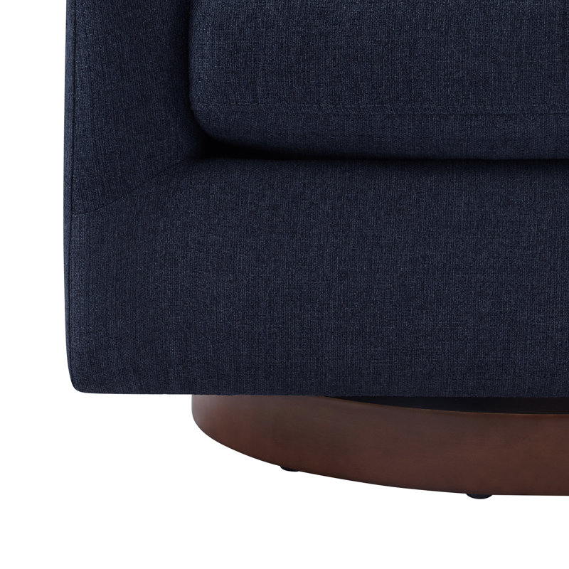 Fauteuil demi-tonneau pivotant Bennett, Flannigan minuit