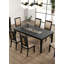 Mobilier de salle à manger de table de salle à manger de style contemporain 1 pièce
