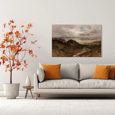 1 pièce Kovacs encadrée, paysage côtier, roches et paysage marin, peinture de paysage réaliste, impression murale rétro, décoration murale, cadeau parfait pour une œuvre d'art moderne pour le salon de la chambre à coucher