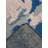 Blue | Beige Wool Handmade Abstract Indoor Area Rug Hand Knotted Rectangle-872999837