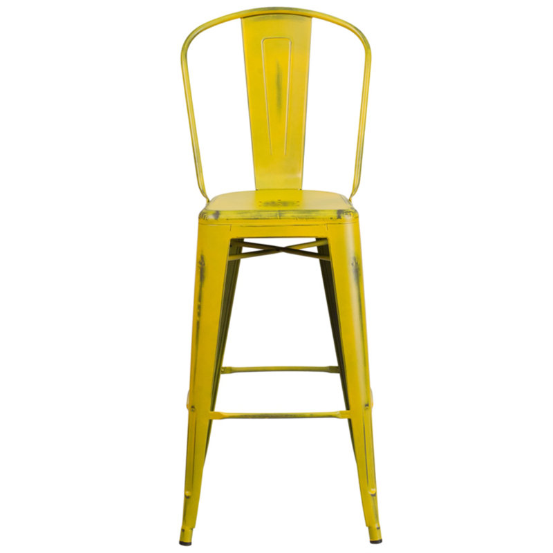 Tabouret de bar Iddings, Jaune vieilli, 1, Tabouret de bar (siège d'une hauteur de 30 po)