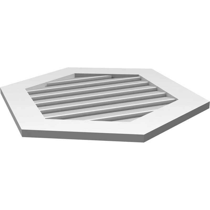 Pente verticale verticale en uréthane 6 pi, 30" H x 26" W x 1" D