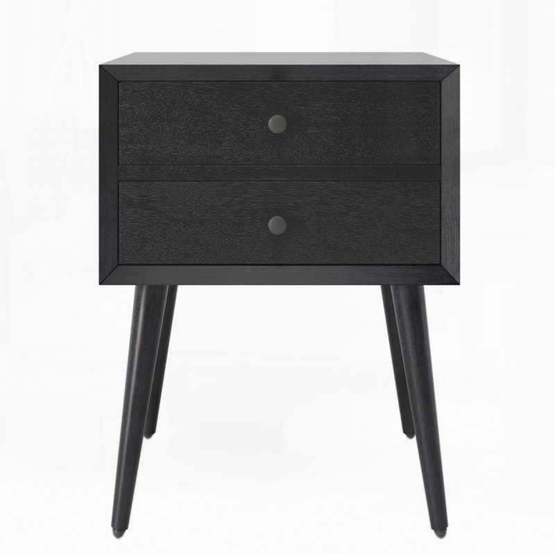 Table de chevet avec 2 tiroirs
