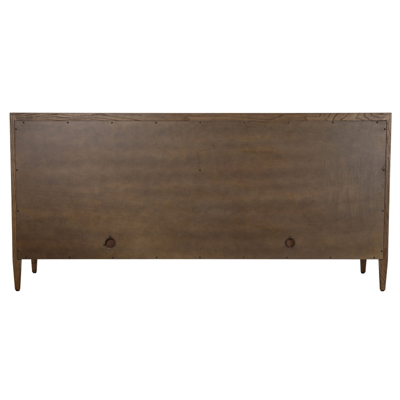Landmark Solid Wood Storage Cabinet, Brown Sugar Oak