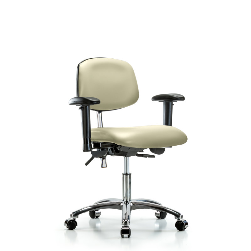 Vinyl Task Chair, Adobe, Casters, Not Included