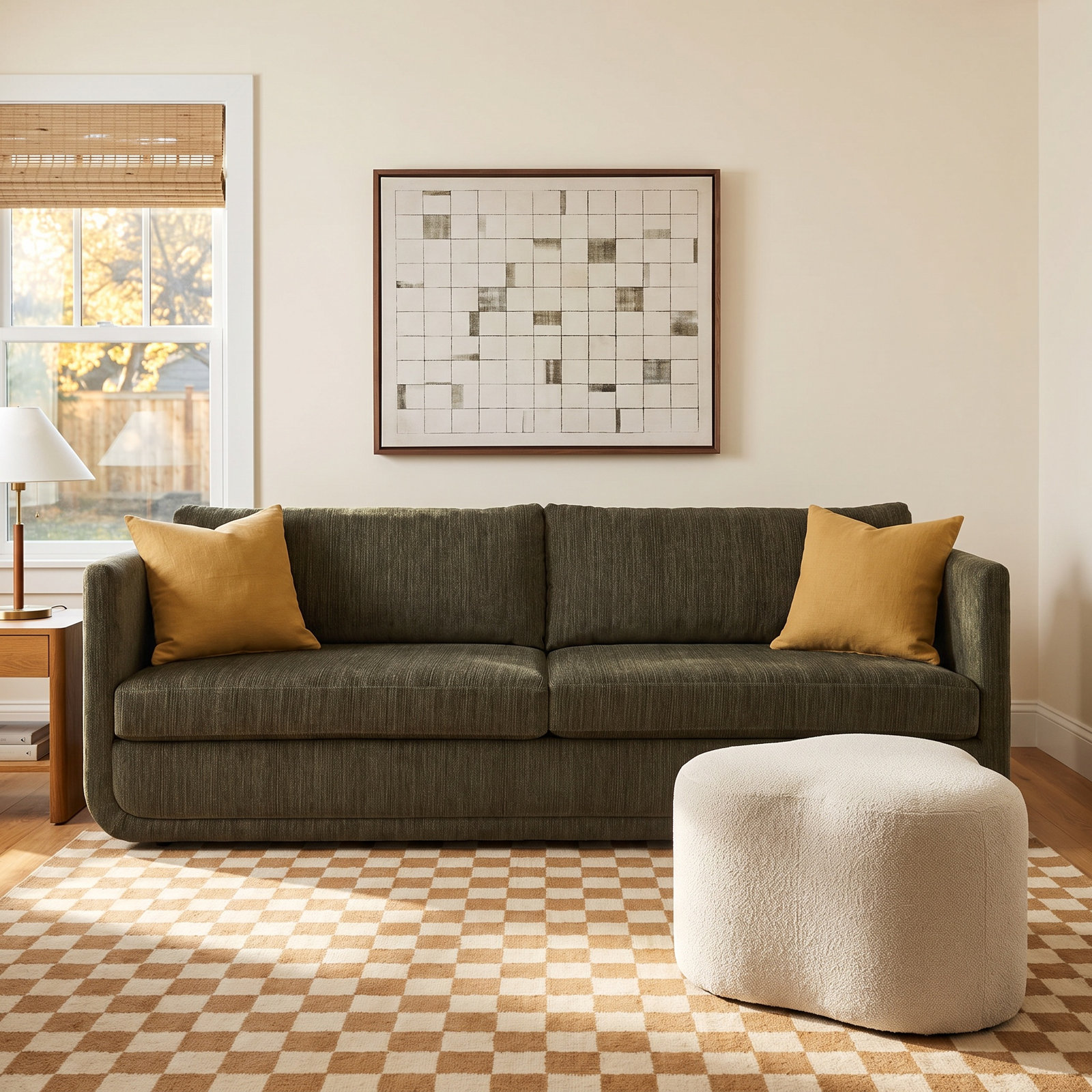 Abound 86" Sofa, Green