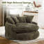 Chaise de canapé ronde surdimensionnée de 55 pouces sans os, fauteuil d'appoint simple rembourré doux pour le salon chambre à coucher-507559390