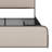Metal Bed Frame With 4 Storage Drawers-1405256525