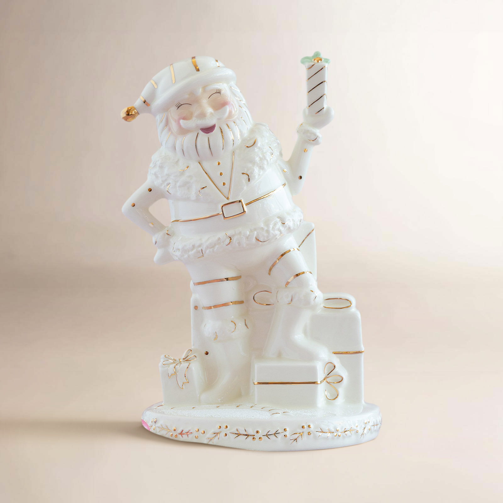 Ceramic Papa Noel Figurine