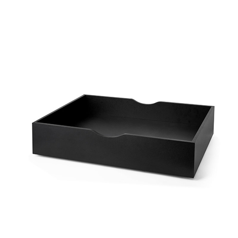 The Storage MAX - Underbed Wooden Organizer With Wheels, Black