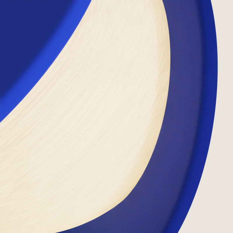 Pendulum Pendant Light, White, Cobalt, 14" H x 9.69" W x 8.03" D