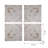 S/4 Distressed Wooden Square Wall Panels, 17.5X17.5"