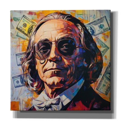  'Cool Benjamin' by Rich Monet Canvas Wall Art, 26" x 26"