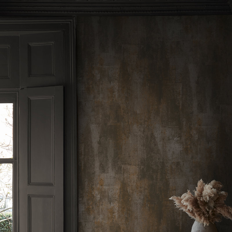 Oxidized Opulence Nightfall Wallpaper, Charcoal