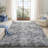 Light gray shag area rug-326123600