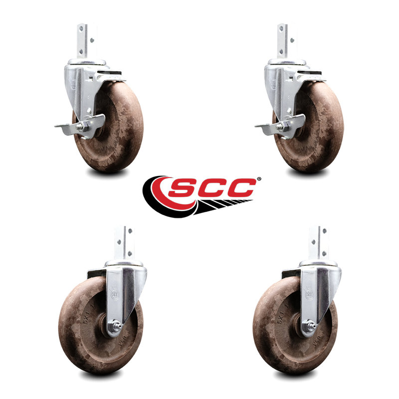 4 Piece High Temp Glass Filled Nylon Caster Set