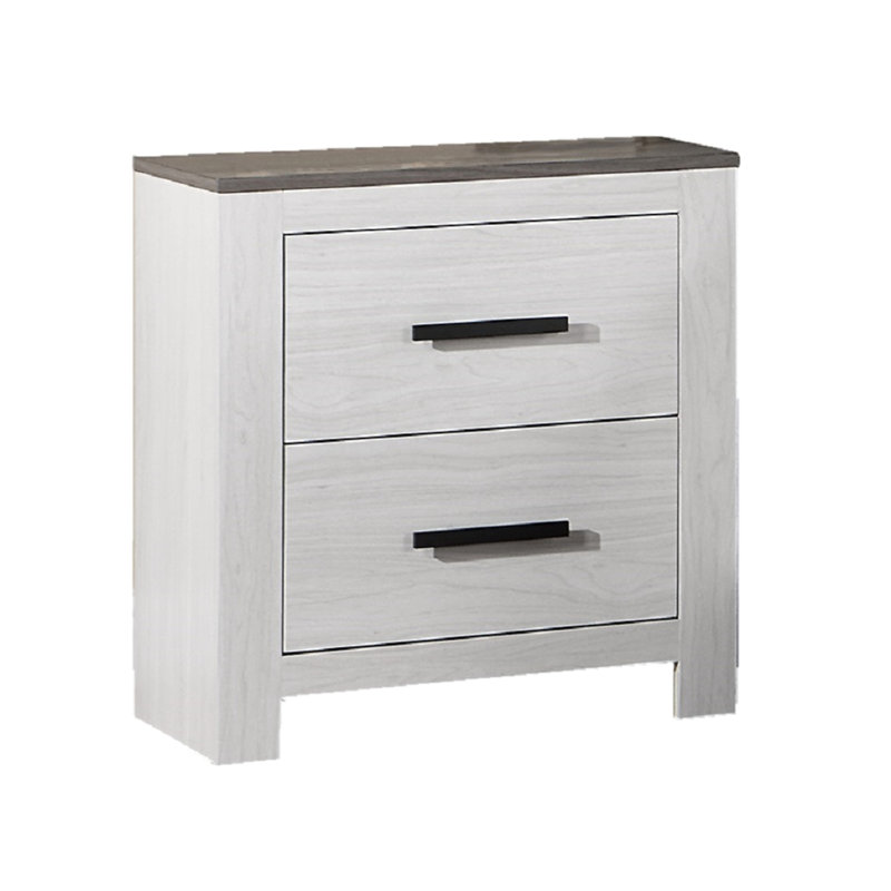 Table de chevet 2 pièces White