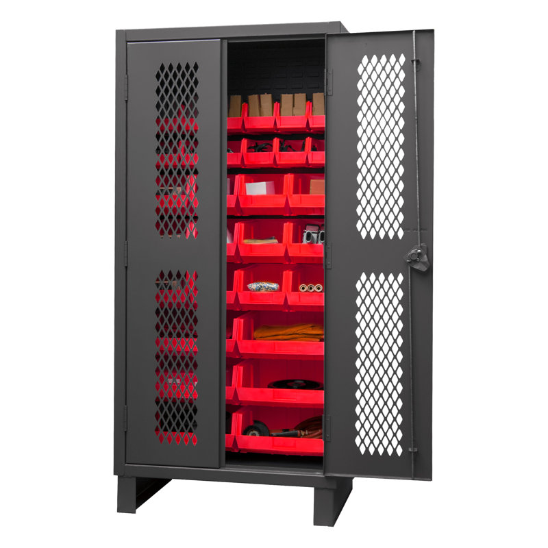 Armoire ventilée H 78 po x l 36,19 po x p 24,13 po Sansevieria, Rouge