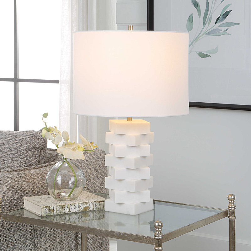 Lampe de table en pierre