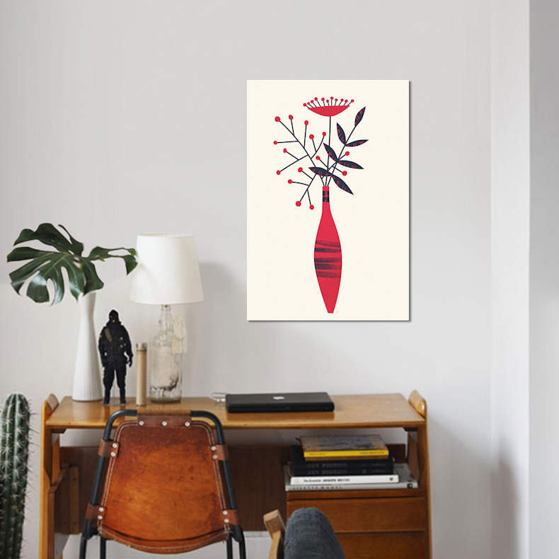 «Carissma» par Tracie Andrews, impression sur toile tendue, H 12 po x l 8 po x P 0,75 po, Toile tendue, Pas de tapis