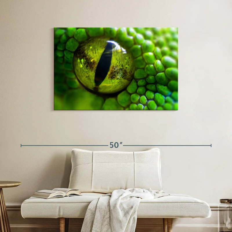 Brampt Green Python Eye, 26" H x 39" W