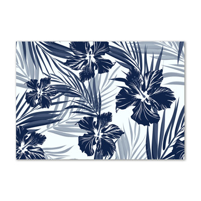 Tropical Flowers - Wrapped Canvas Print