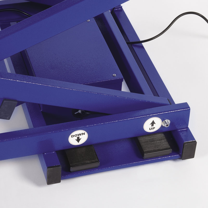 41.5'' W x 23.5'' D Metal Adjustable Cat Electric Grooming Table, Blue