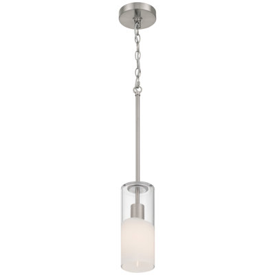 Ole' 1 Light Pendant - Brushed Steel Finish