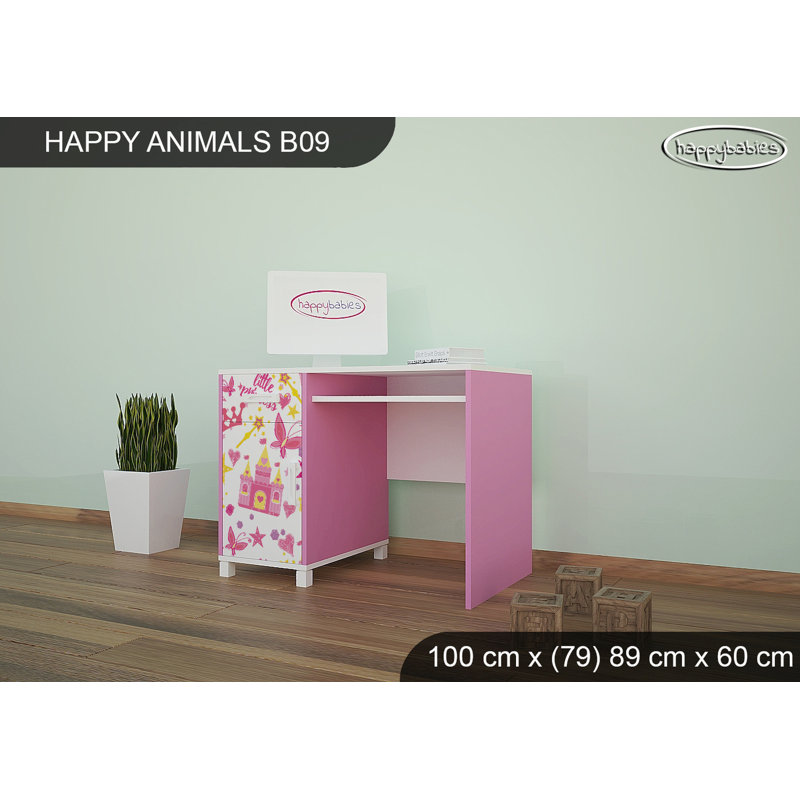 100cm Writing Desk, Pink