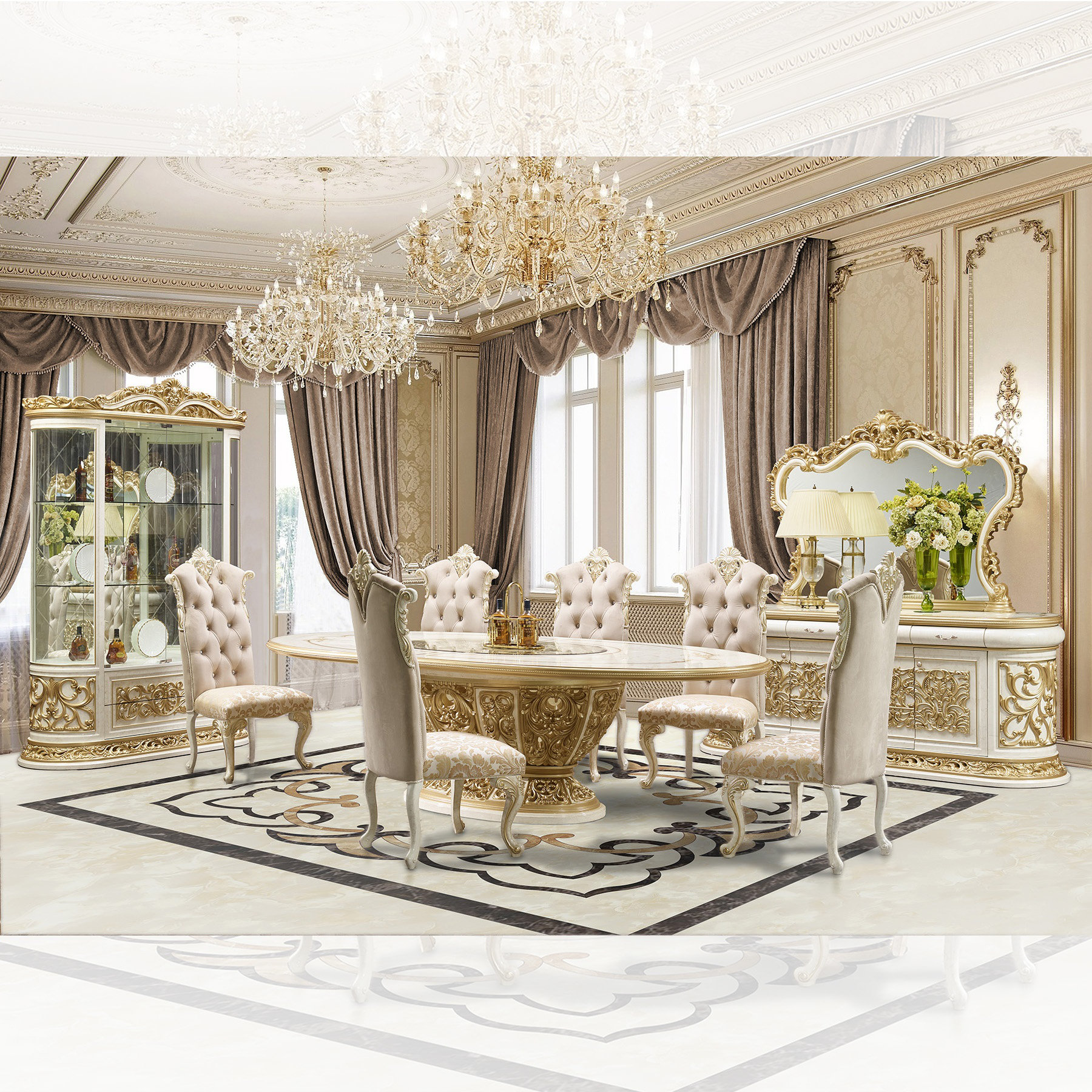 7pc Kitchen Utensil Set in Glossy Golden Color - Online Furniture
