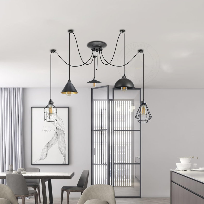 5 - Light Black Novelty Pendant, Yes