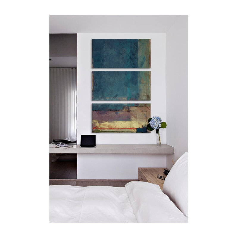 « modern art-the ocean view », impression, Toile, H 12 po x l 8 po x P 0,75 po