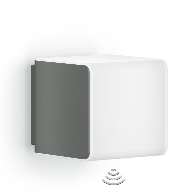 Smart LED Outdoor Wall Light L 830 SC Motion Sensor Softlight Start Adjustable via App, Anthracite