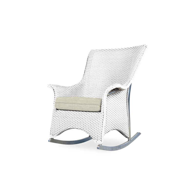 Mandalay Outdoor Rocker Chair, Canvas Birdseye Sunbrella® Canvas, Bark
